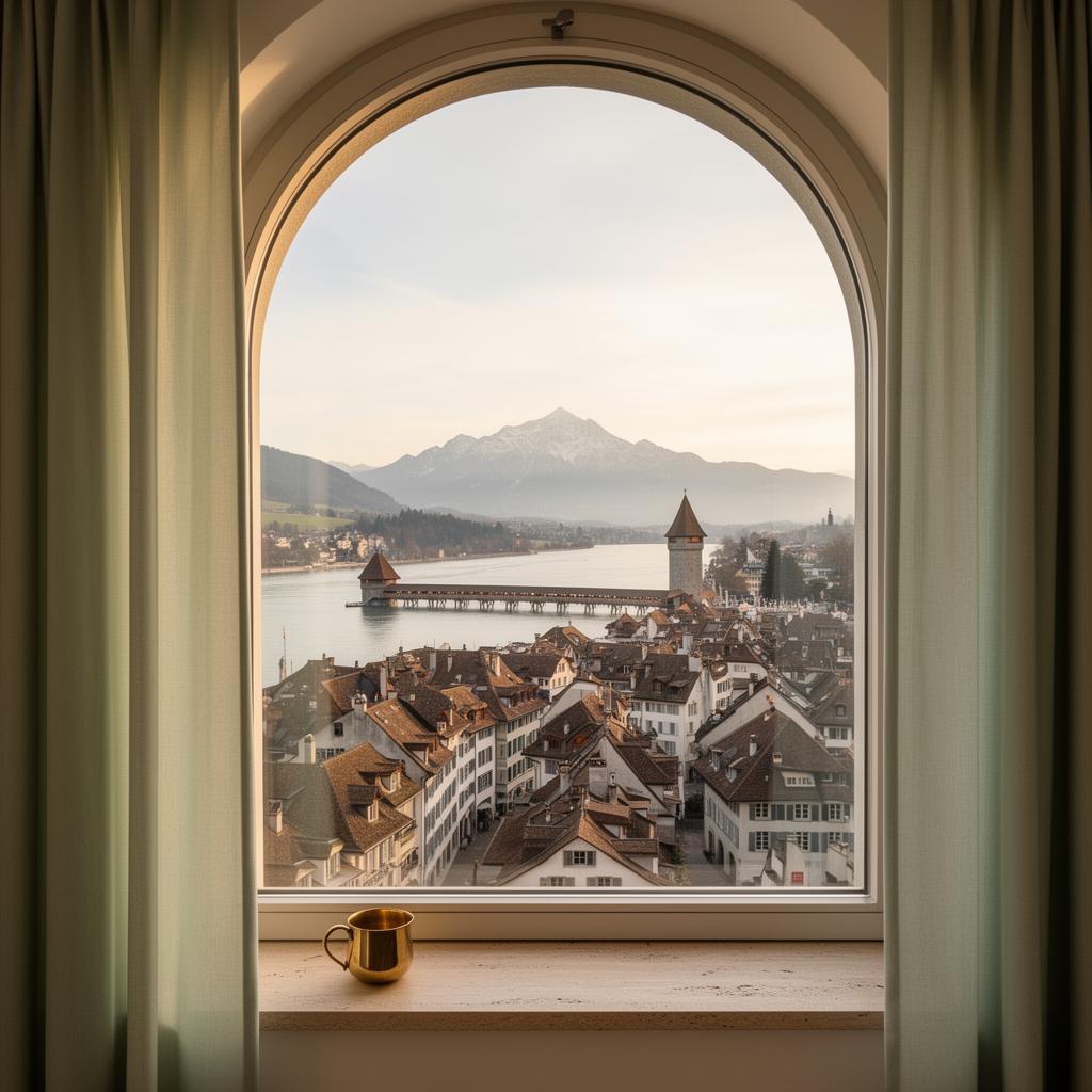 Aussicht aus dem Altstadt Apartment in Luzern